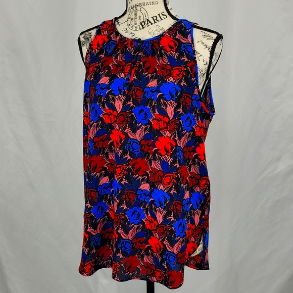 J. Crew Factory Tops - J Crew Sleeveless Floral Top